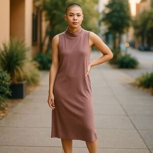 Calvin Klein Sleeveless Racerback Midi Dress